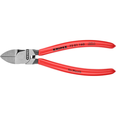 Knipex 72 01 160 zijsnijtang voor kunststof + veer 160mm