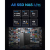 Terramaster f4 ssd nas (zwart, 1x 5gbe, hdmi, usb)