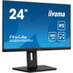 Iiyama prolite xub2492qsu-b1 23.8 monitor (zwart (mat), hdmi, displayport, 3x usb-a, usb-c)