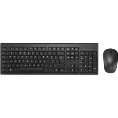 Kensington km270 eq rechargeable desktop set – wireless desktopset (zwart, us lay-out (qwerty), membraan, 100%, bluetooth, 2.4 ghz)