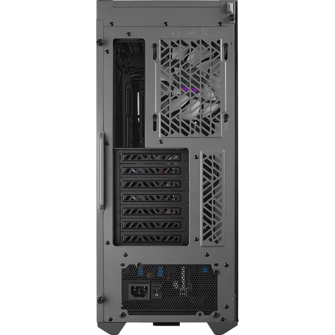 Cooler master td500 max midi tower behuizing (gunmetal | 2x usb-a | 1x usb-c | rgb | tempered glass)