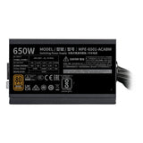 Cooler master mwe 650 bronze v3 650 watt voeding (zwart, 4x pcie) - afbeelding 4