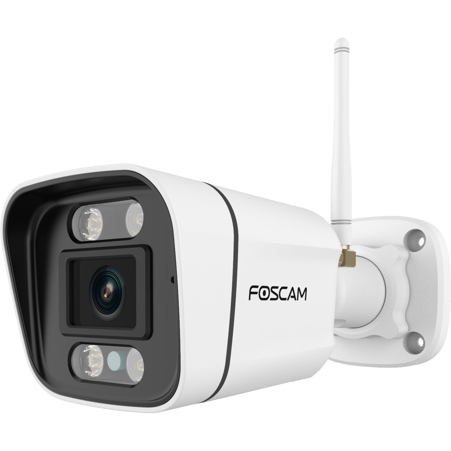 Foscam v8p, 4k 8mp dual-band wifi beveiligingscamera (wit, met geluid- en lichtalarm)