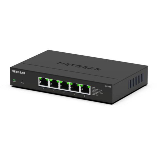 Netgear 5-port 2.5g multi-gigbit ethernet plus switch (ms305e) (zwart, managed)