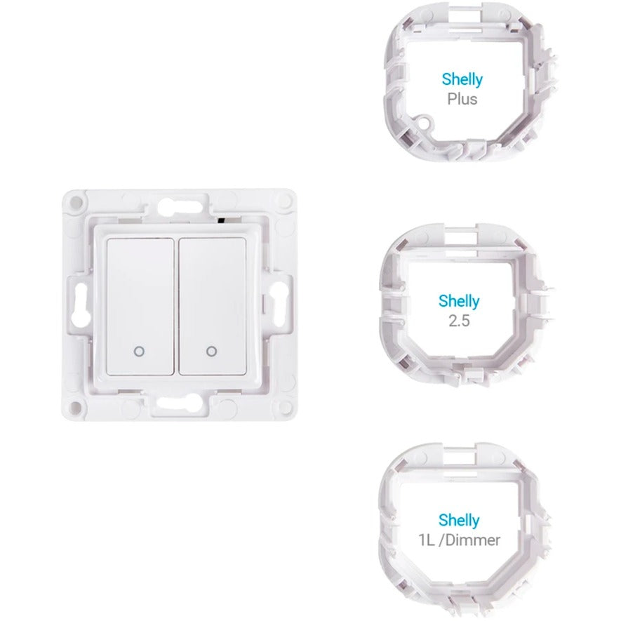 Shelly wall switch 2 knop (wit)