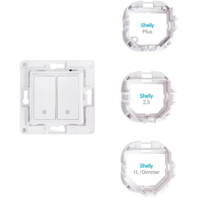 Shelly wall switch 2 knop (wit)
