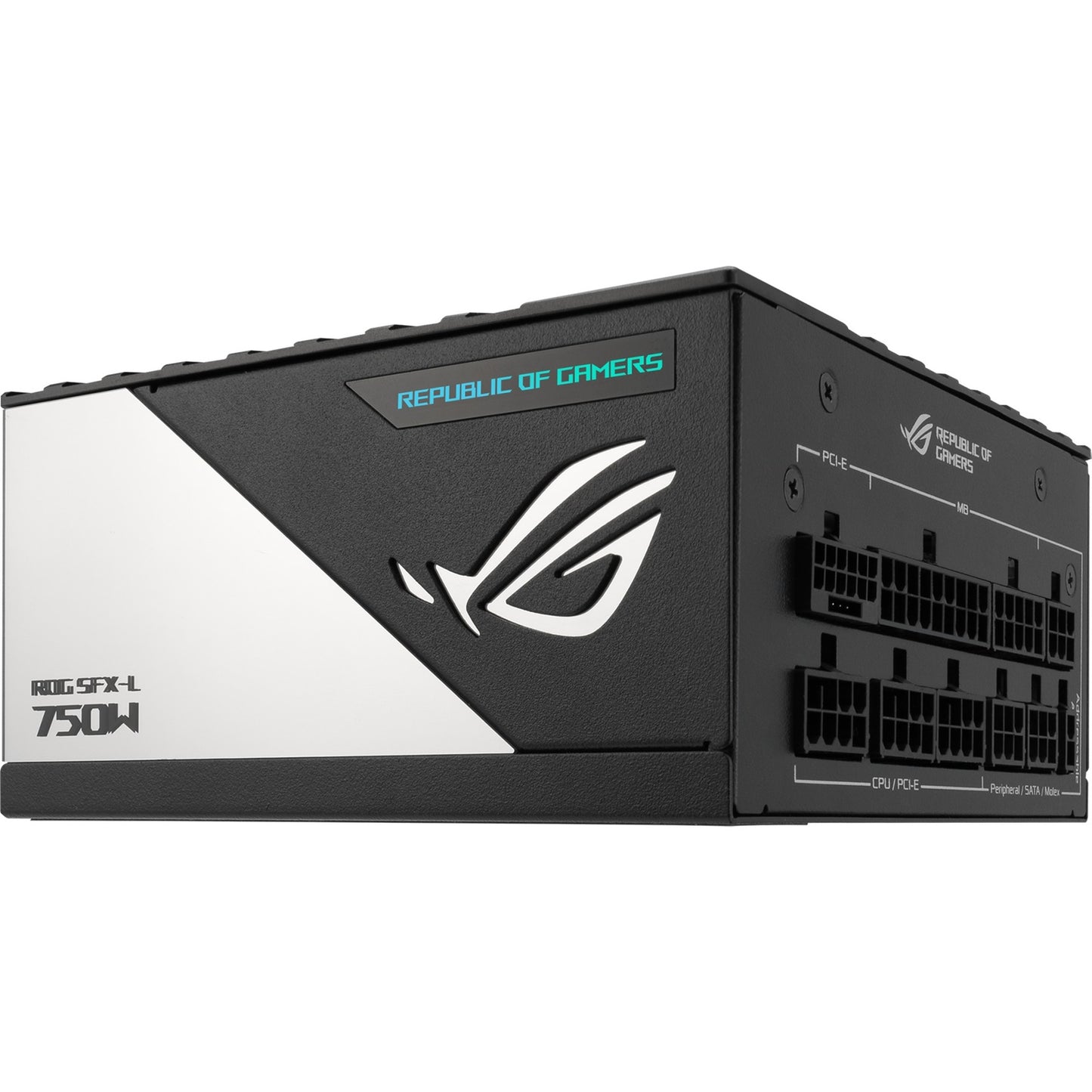 Asus rog loki sfx-l platinum modulaire 750 watt voeding (zwart, 1x 12v-2x6, 3x pcie)