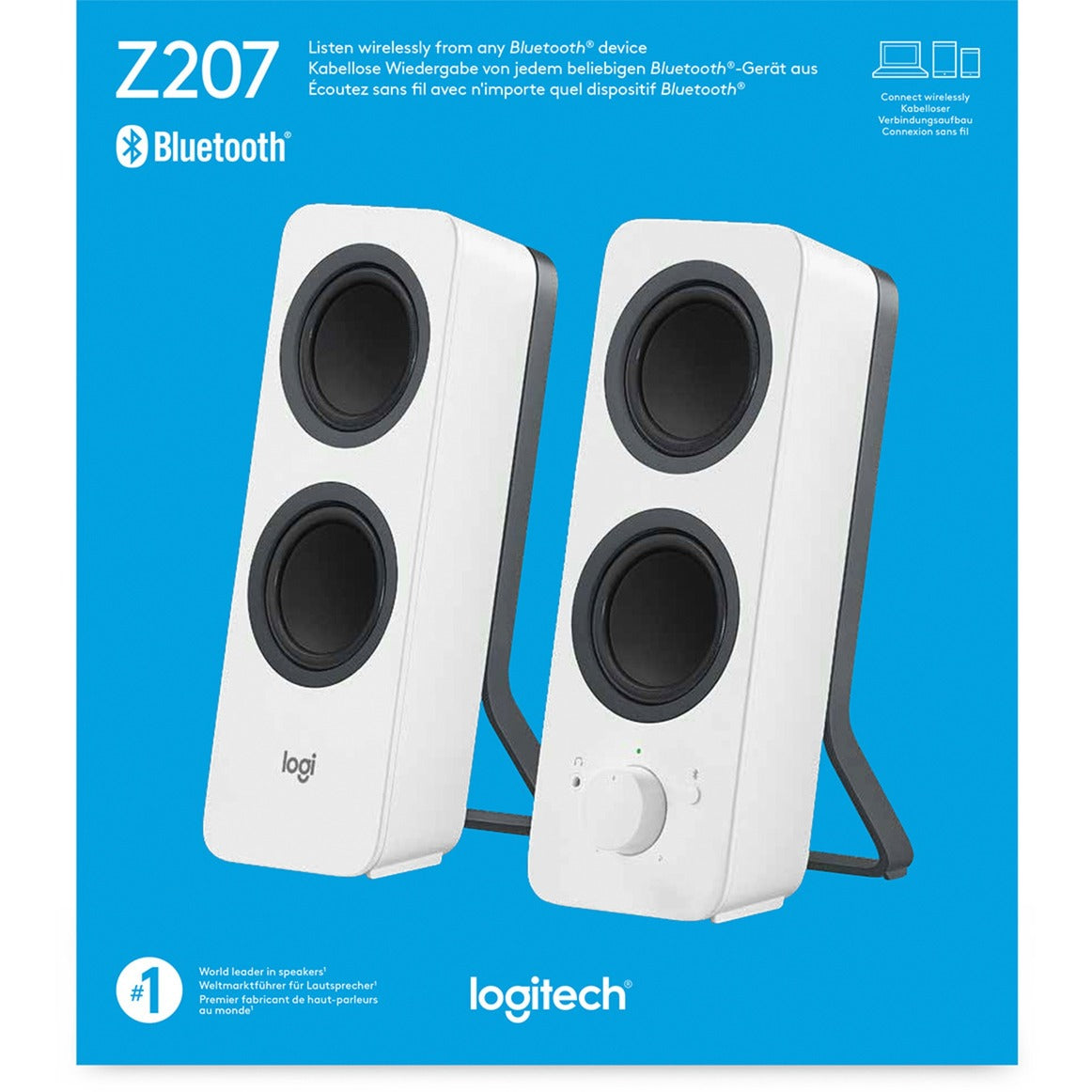 Logitech z207 pc-luidspreker (wit)