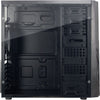 Inter-tech b-02 rgb midi tower behuizing (zwart | 3x usb-a | rgb | window)