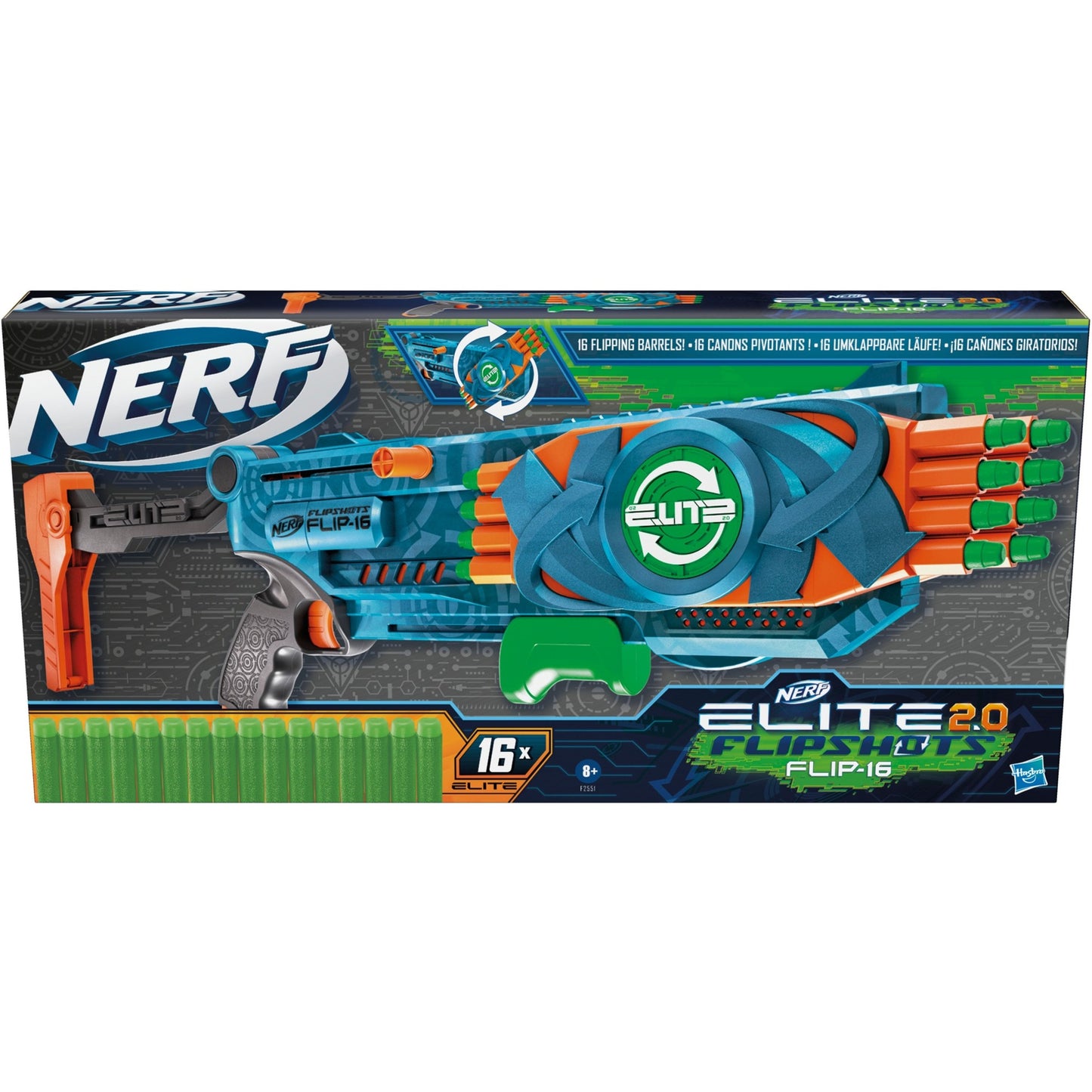 Hasbro nerf elite 2.0 flipshots flip-16 nerf-gun