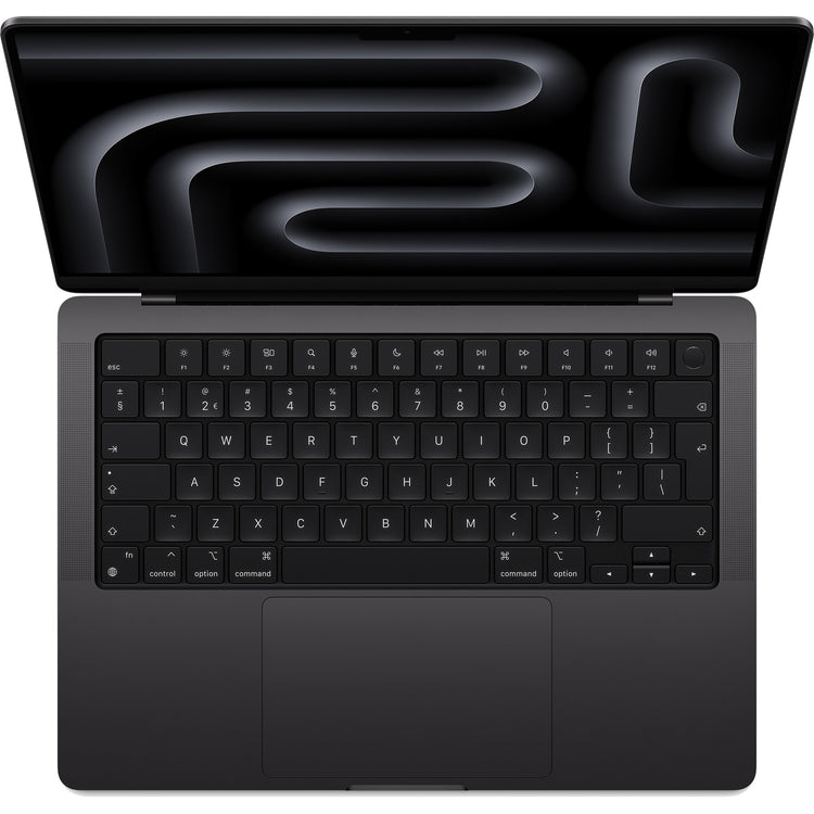 Apple macbook pro 2023 14 (mrx43n a) refurbished laptop (zwart | m3 pro 12 core | 18‑core gpu | 18 gb ram | 1 tb ssd)