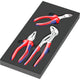 Wera 9780 schuimrubberen inzetstuk met knipex tangen set 1, 3‑delig tangenset (zwart grijs, in schuiminzet voor werkplaatswagen)