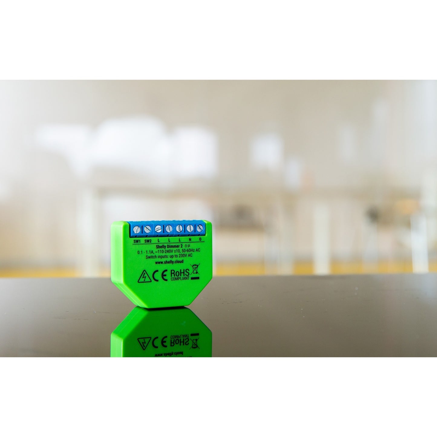Shelly dimmer 2 - dimmer - binnen - 200w - groen