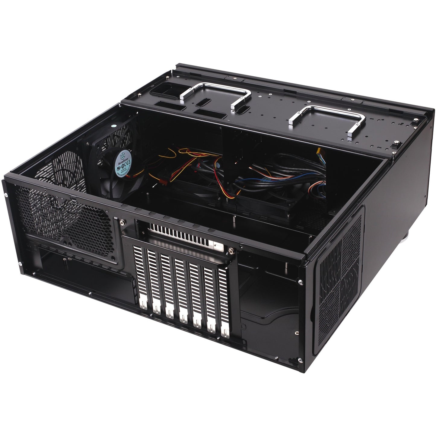 Silverstone sst-gd07b-c htpc behuizing (zwart | 1x usb-a | 1x usb-c)