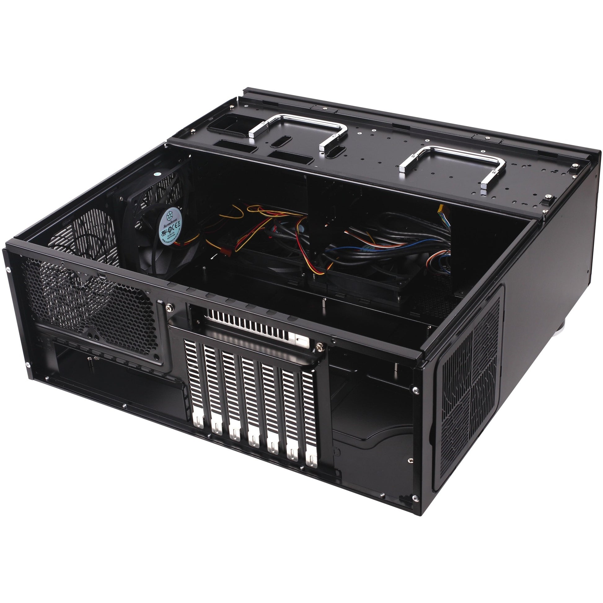 Silverstone sst-gd07b-c htpc behuizing (zwart | 1x usb-a | 1x usb-c)