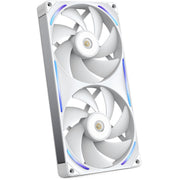 Nzxt performance fan f280x rgb case fans (wit, 2 stuks, 280 x 140 x 30 mm, pwm) - afbeelding 4