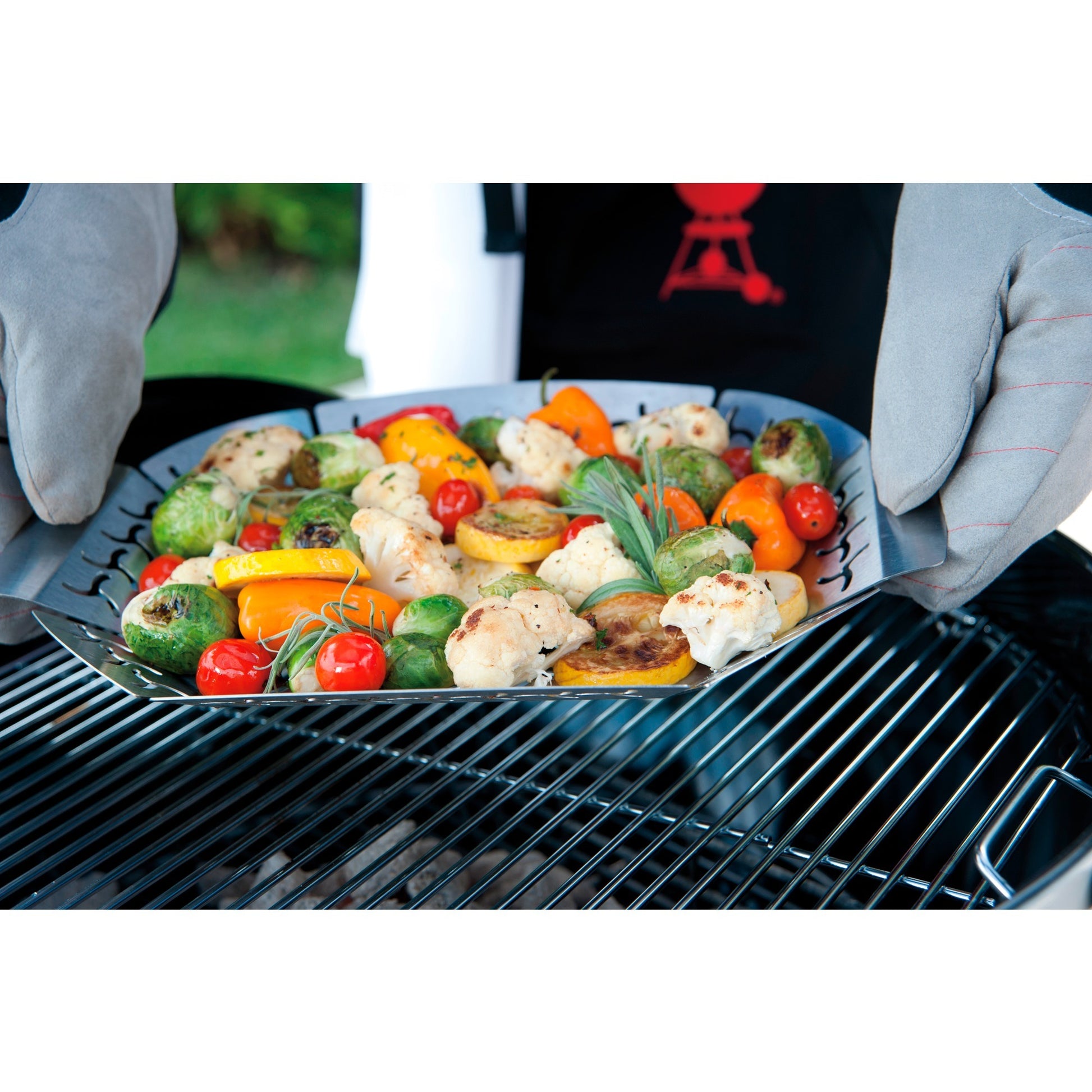 Weber premium grillkorf groentekorf (roestvrij staal)