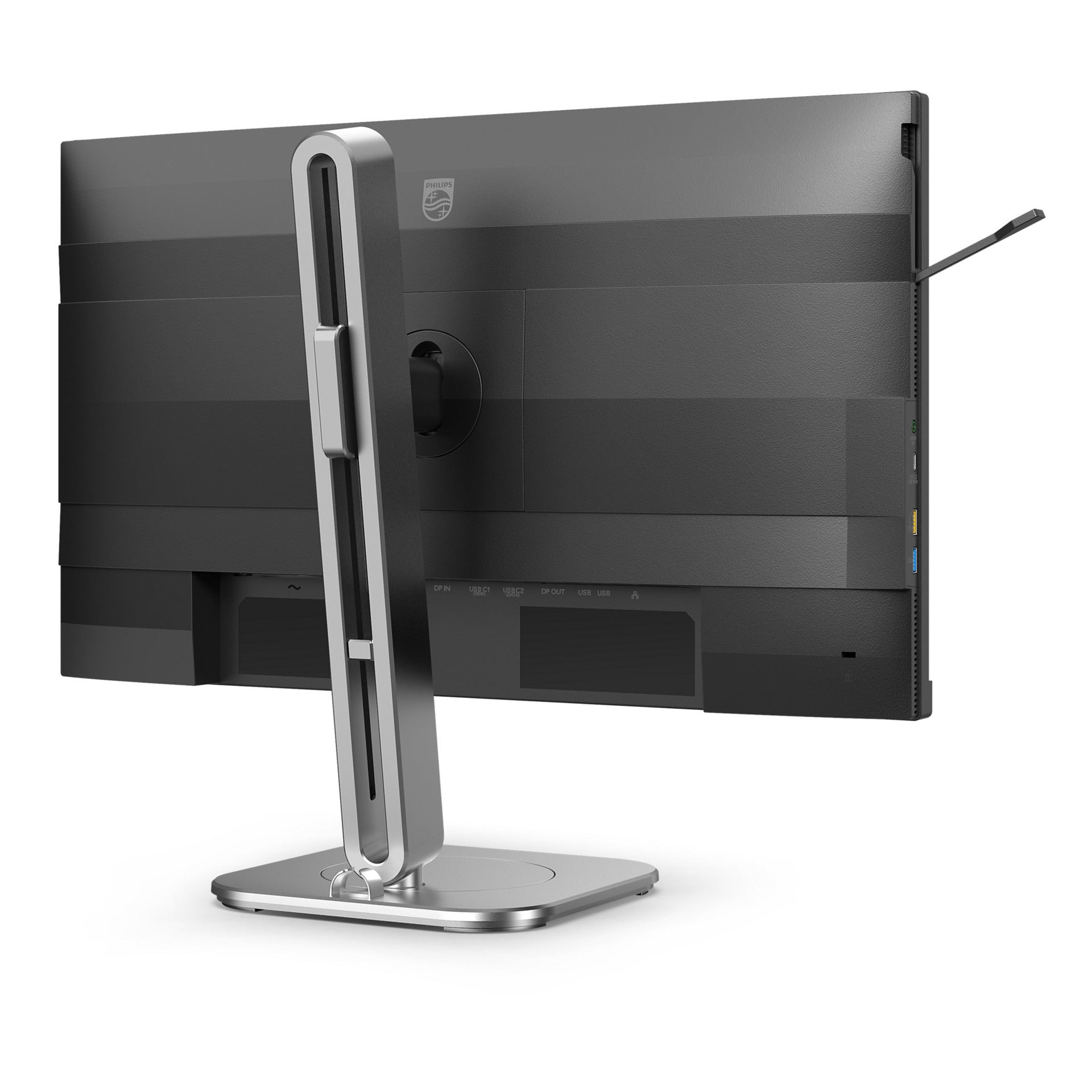 Philips 24b2g5301 23.8 monitor (zilver zwart, vga, hdmi, displayport, usb-c, lan, audio, 100 hz)