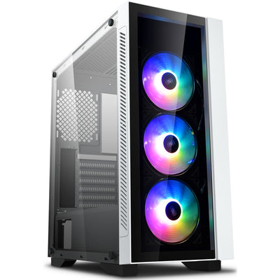 Deepcool matrexx 55 v3 add-rgb 3f midi tower behuizing (wit | 3x usb-a | rgb)