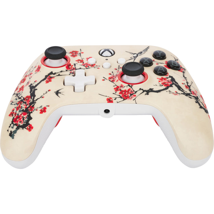 Powera advantage controller met kabel voor de xbox series x|s - warrior's nirvana (magnoliawit, xbox series x|s, xbox one, pc)