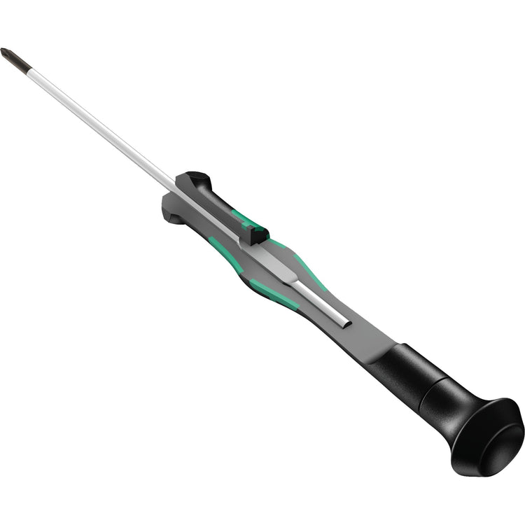 Wera kraftform 12sb1 micro-schroevendraaierset (zwart groen, voor elektrische apparaten)
