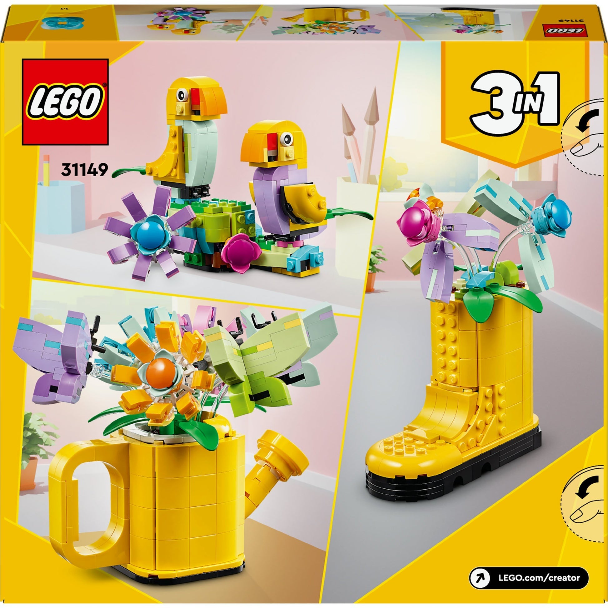 Lego creator 31149 bloemen in gieter