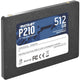 Patriot p210, 512 gb ssd (zwart, p210s512g25, sata iii)