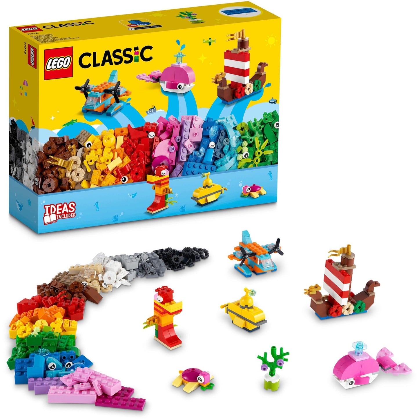 Lego classic - creatief zeeplezier constructiespeelgoed (11018)