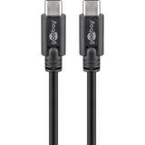 Goobay sync charge super speed usb-c kabel (zwart, 2 meter) - afbeelding 1