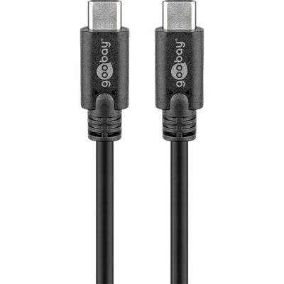 Goobay sync charge super speed usb-c kabel (zwart, 2 meter)