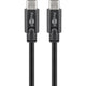 Goobay sync charge super speed usb-c kabel (zwart, 2 meter)