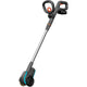 Gardena easyweed accu-onkruidborstel 1800 18v p4a gebruiksklare set onkruidverwijderaar (grijs turquoise, accu en oplader inbegrepen, power for all alliance)