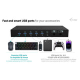I-tec usb-c kvm dock pro dockingstation (zwart) - afbeelding 7