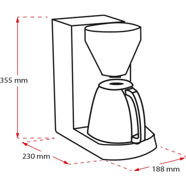 Melitta enjoy therm koffiefiltermachine (zwart)