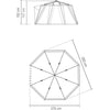 Coleman octago tent (donkerblauw)