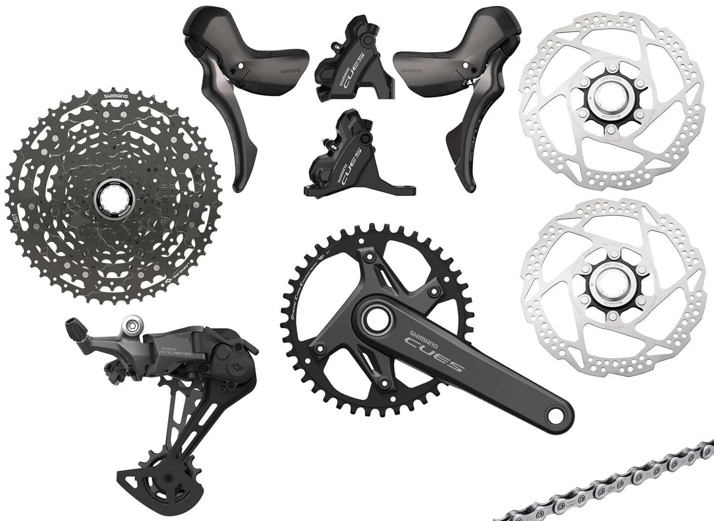 Shimano cues u6040 1x11-speed gravel group disc 160 160mm