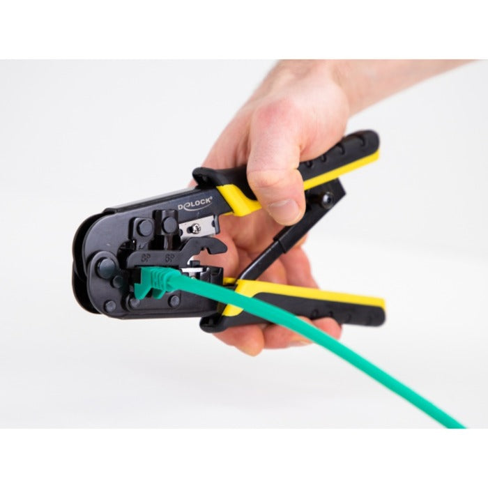 Delock universal crimpingtool with wire stripper 90505 krimptang (zwart)