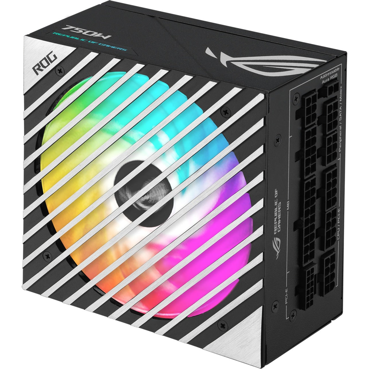 Asus rog loki sfx-l platinum modulaire 750 watt voeding (zwart, 1x 12v-2x6, 3x pcie)