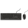 Trust primo keyboard mouse set desktopset (zwart, us lay-out (qwerty), membraan, 100%)