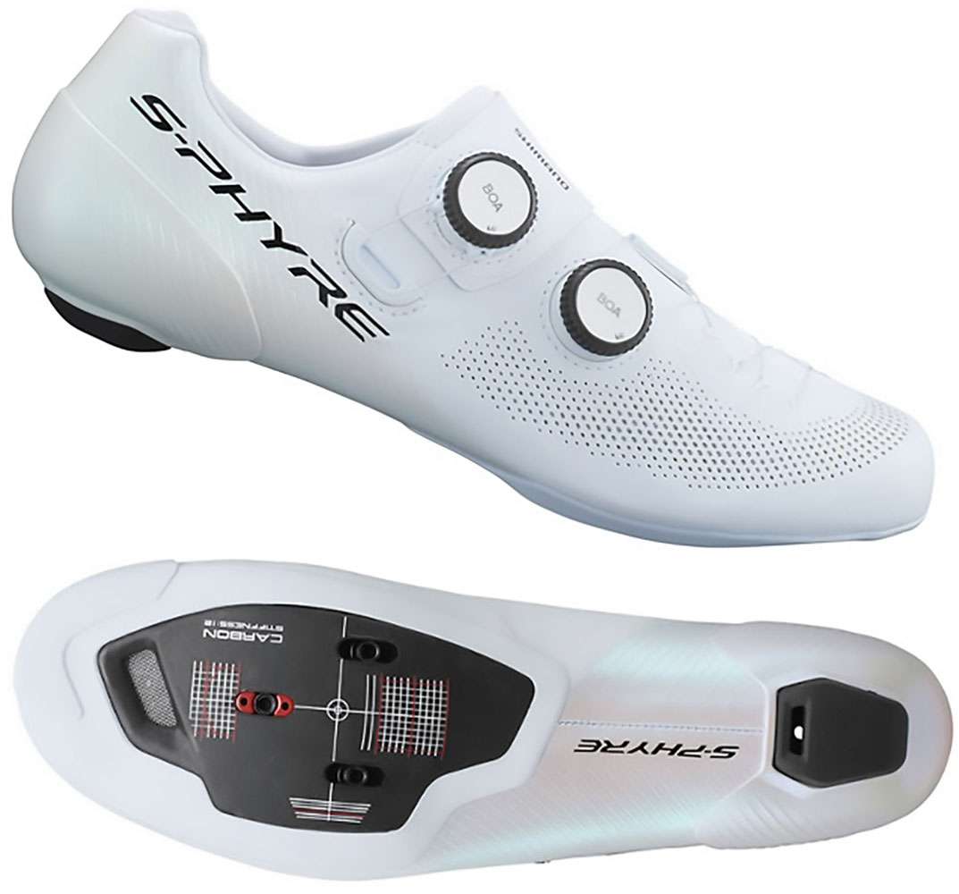 Shimano sh-rc903 s-phyre white - road bike shoes wide