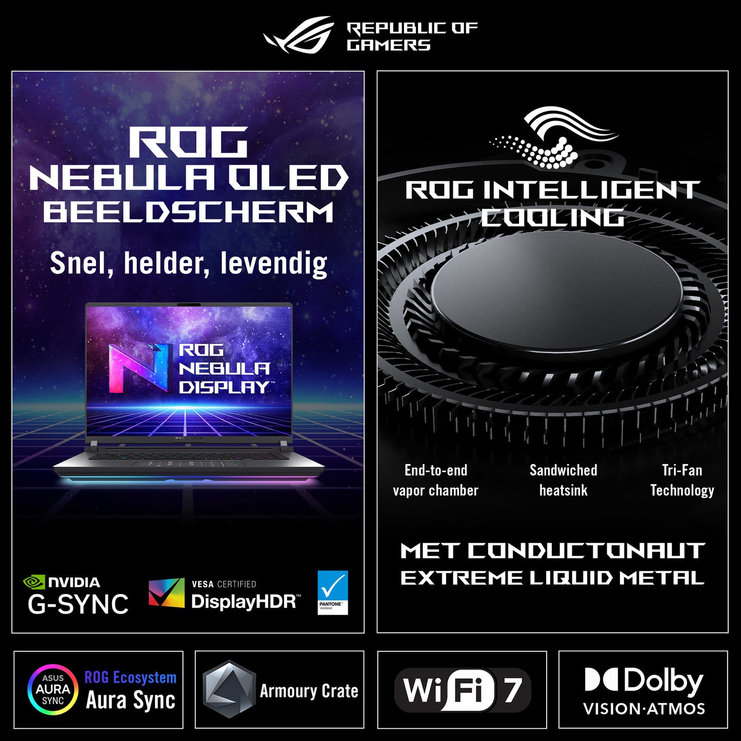 Asus rog strix scar 18 g835lx-sa012w 18 gaming laptop (zwart | core ultra 9 275hx | rtx 5090 | 64 gb | 4 tb ssd | 240 hz)