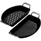 Kamado joe karbon steel half moon pan set bak- braadpan