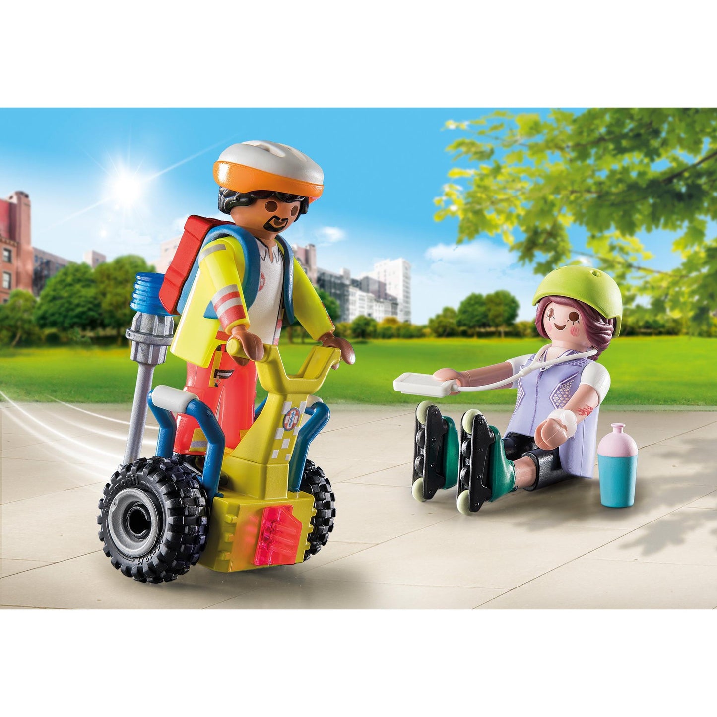 Playmobil city life - starterpack rescue met segway constructiespeelgoed (71257)