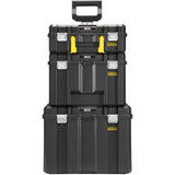 Stanley fatmax pro-stack 3 in 1 moduleerbare opbergkoffers gereedschapsbox (zwart geel) - afbeelding 2