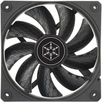 Silverstone shark force 120 case fan (zwart, 120 x 120 x 25 mm, pwm)
