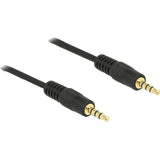 Delock 3,5 mm kabel (zwart, 2 meter) - afbeelding 2