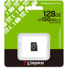 Kingston canvas select plus 128 gb microsdxc geheugenkaart (zwart, uhs-i u1, class 10, v10)