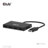 Club 3d displayport quad monitor hub mst 4x 4k30hz displayport splitter (zwart)
