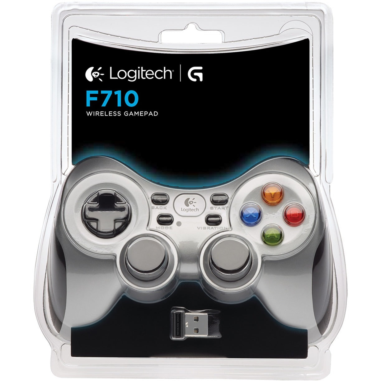 Logitech g wireless gamepad f710 (zilver zwart)