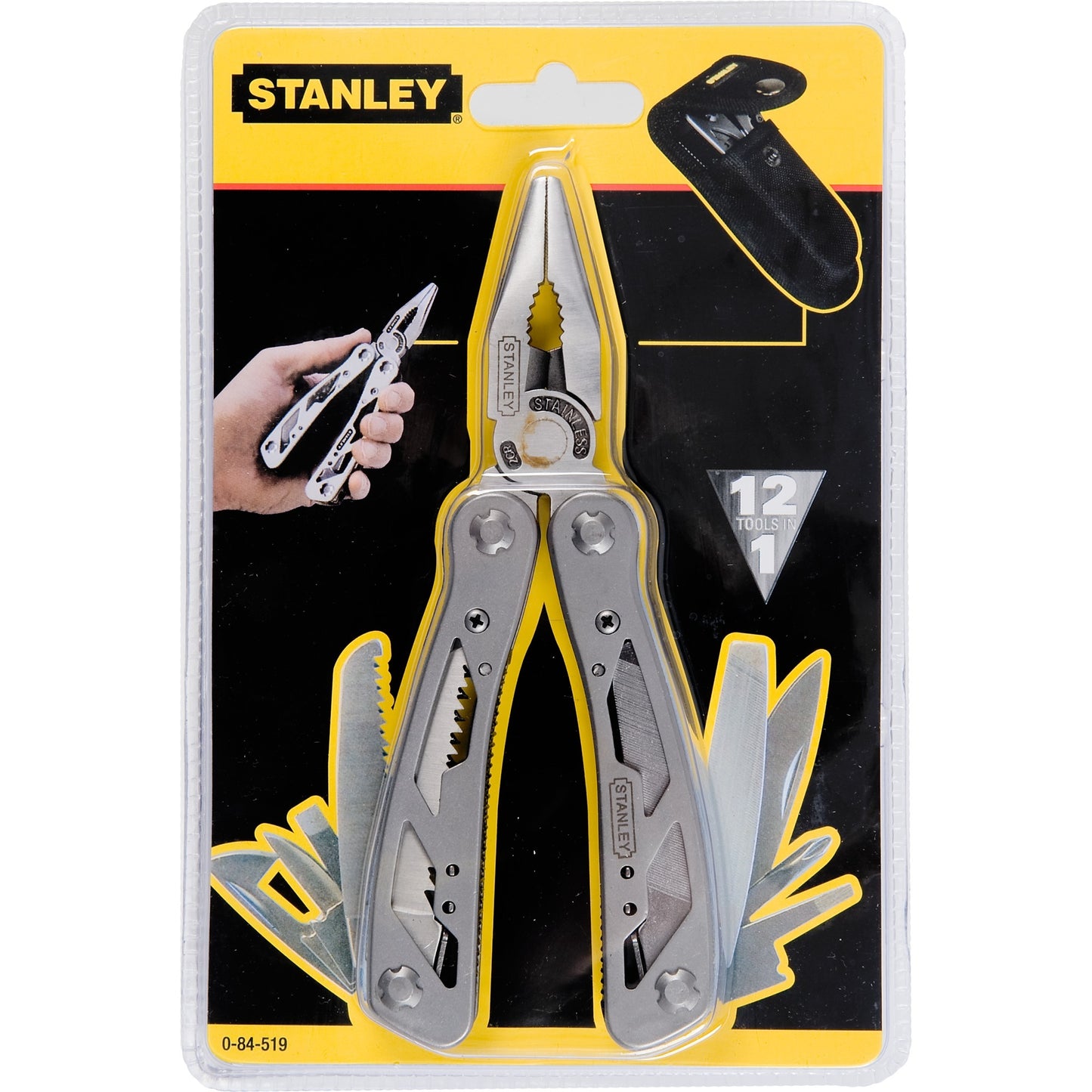 Stanley multitool 12 in 1 multifunctioneel gereedschap (roestvrij staal)